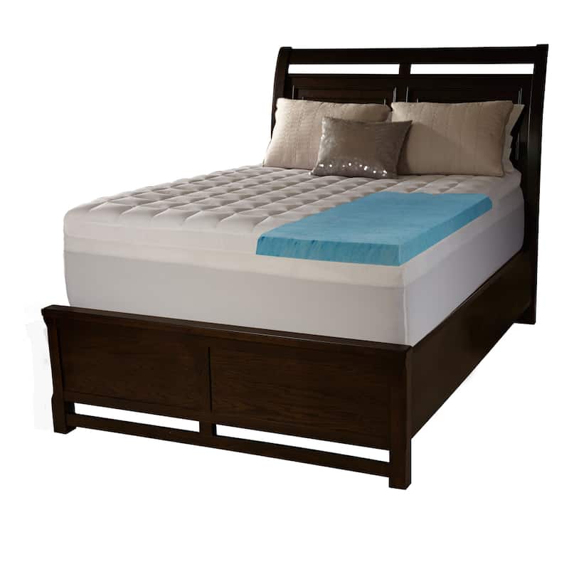 ComforPedic Loft from Beautyrest 3-inch Supreme Gel Memory Foam and 1.5-inch Fiber Mattress Topper with Cover