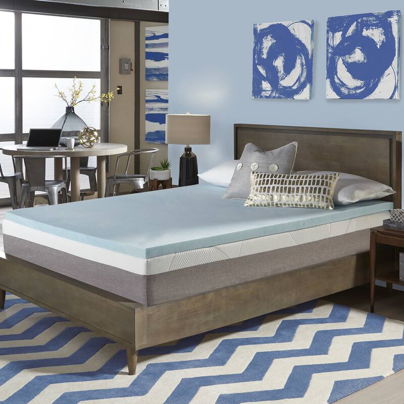 Comforpedic Loft from Beautyrest 3-inch Gel Memory Foam Mattress Topper with Water Resistant Cover