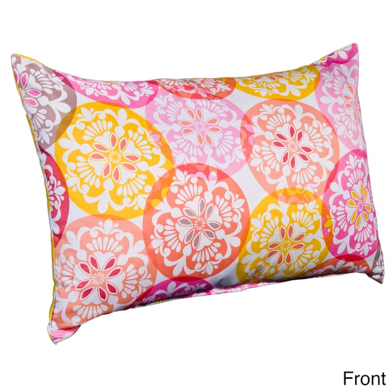 Porch & Den Bogard 4-piece Reversible Duvet Cover Set - Orange