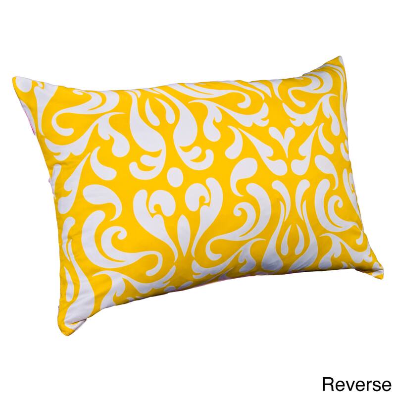 Porch & Den Bogard 4-piece Reversible Duvet Cover Set - Orange