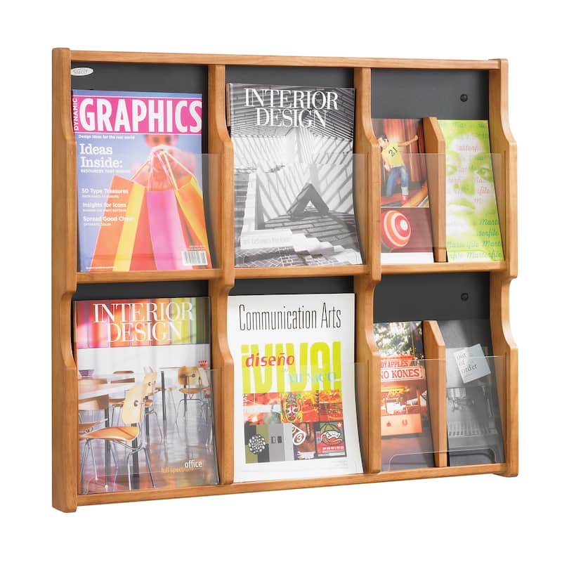 Safco Expose 6 Literature and 12 Pamphlet Literature Display