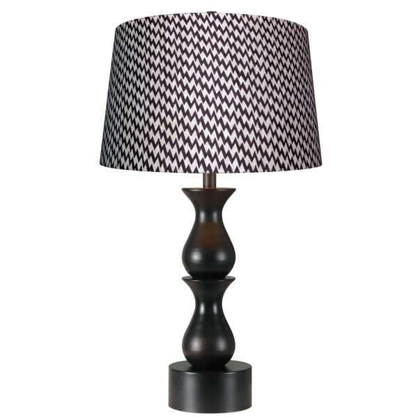 Ballao Modern Ikat Shade Table Lamp   15459661  