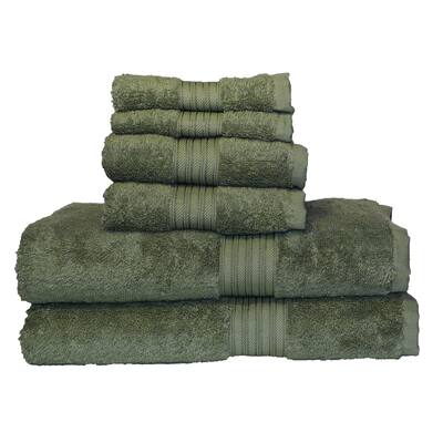Majestic Egyptian Cotton 6-piece Towel Set
