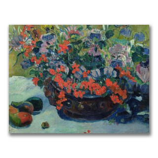 Paul Gauguin 'Bouquet of Flowers 1897' Canvas Art - Multi - Bed