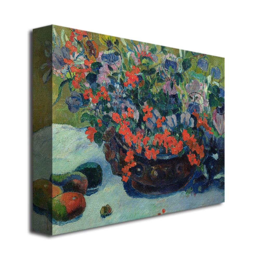Paul Gauguin 'Bouquet of Flowers 1897' Canvas Art - Multi - Bed