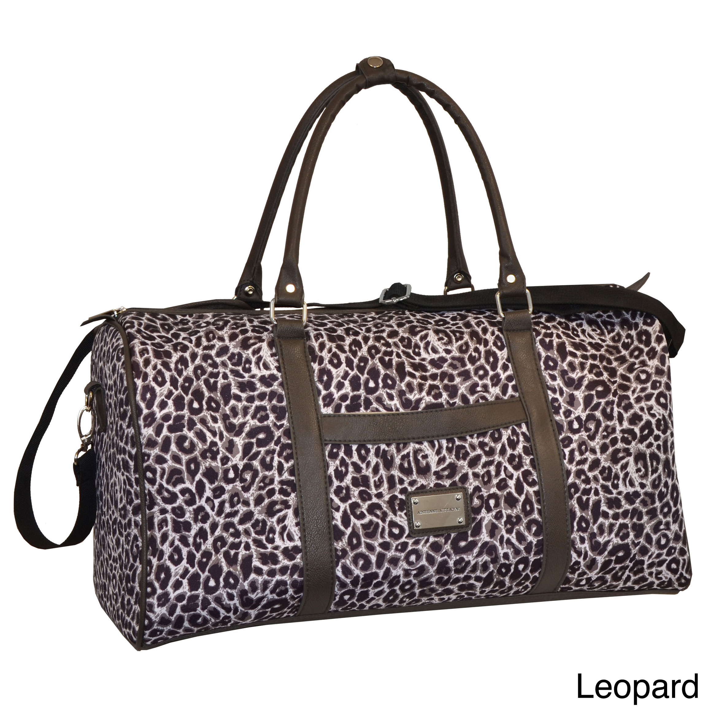 Adrienne Vittadini 22 inch Leopard Carry on Duffel Bag