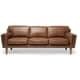 preview thumbnail 3 of 6, Strick & Bolton Beatnik Oxford Leather Tan Sofa