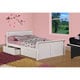 preview thumbnail 4 of 3, Donco Kids White Sleigh Bed with Under Bed Storage Drawers Full
