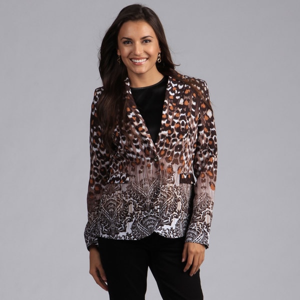 Milano Graduated Animal Print Blazer Milano Blazers