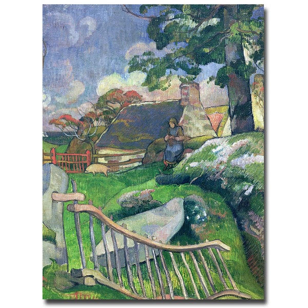 Paul Gauguin The Pig Keeper, 1889 Canvas Art