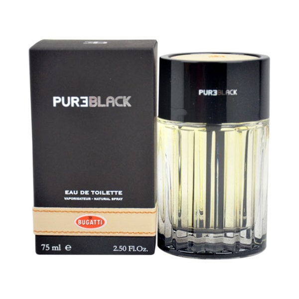 Bugatti 'Pure Black' Men's 2.5 ounce Eau de Toilette Spray Bugatti Men's Fragrances