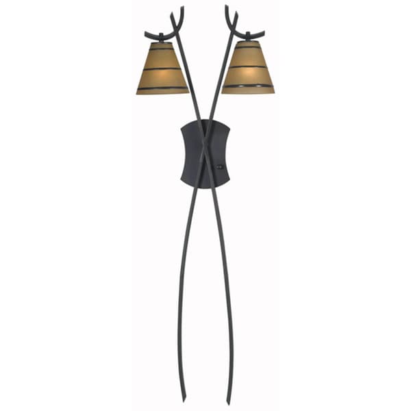 Iommi 2 light Oil Rubbed Bronze Floor Lamp