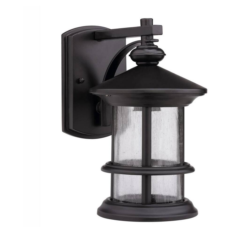 Transitional 1-light Dark Bronze Outdoor Wall Sconce
