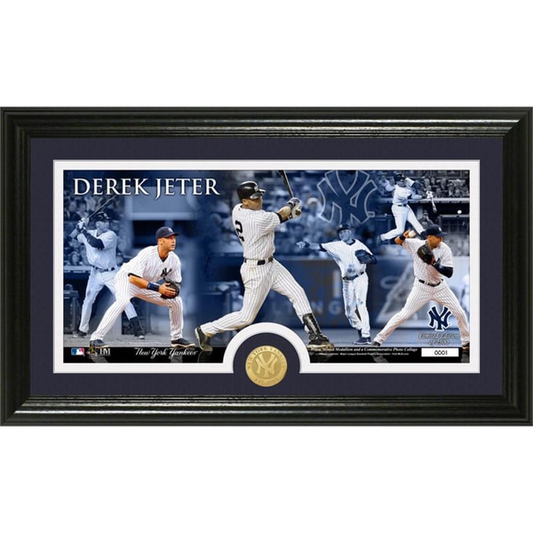 Derek Jeter Bronze Coin Pano Photo Mint Highland Mint Coins