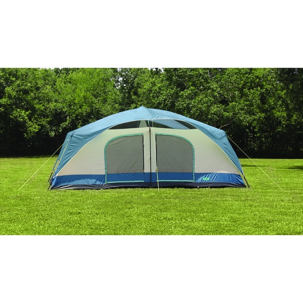 Texsport Blue Mountain 2 Room 8 Person Dome Tent  