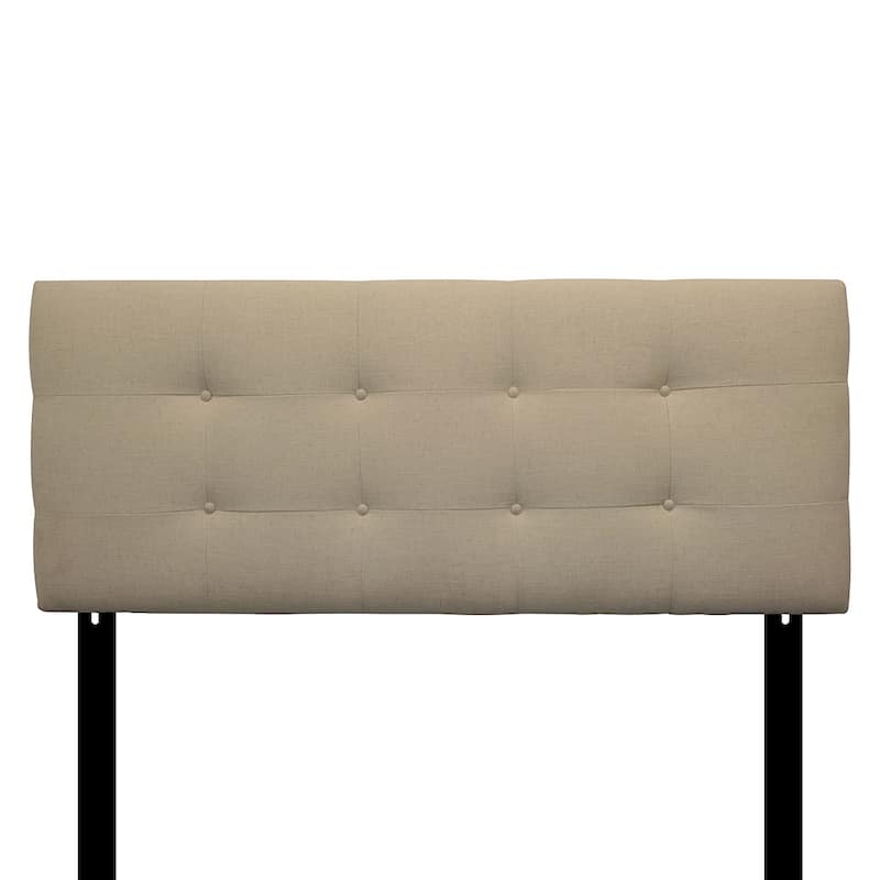 8-button Tufted Arcadia Natural Headboard - Queen