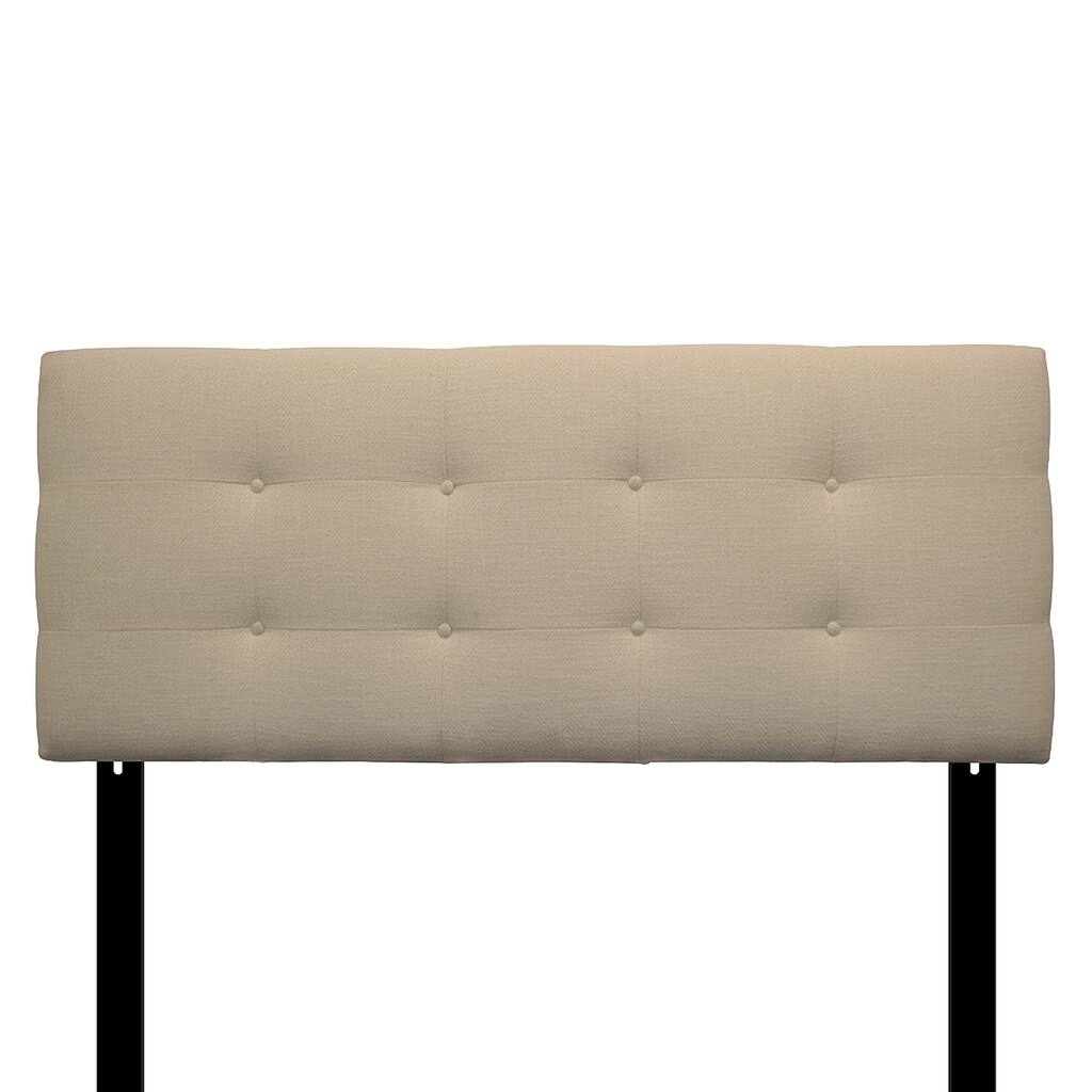 8-button Tufted Carlsbad Ivory Headboard