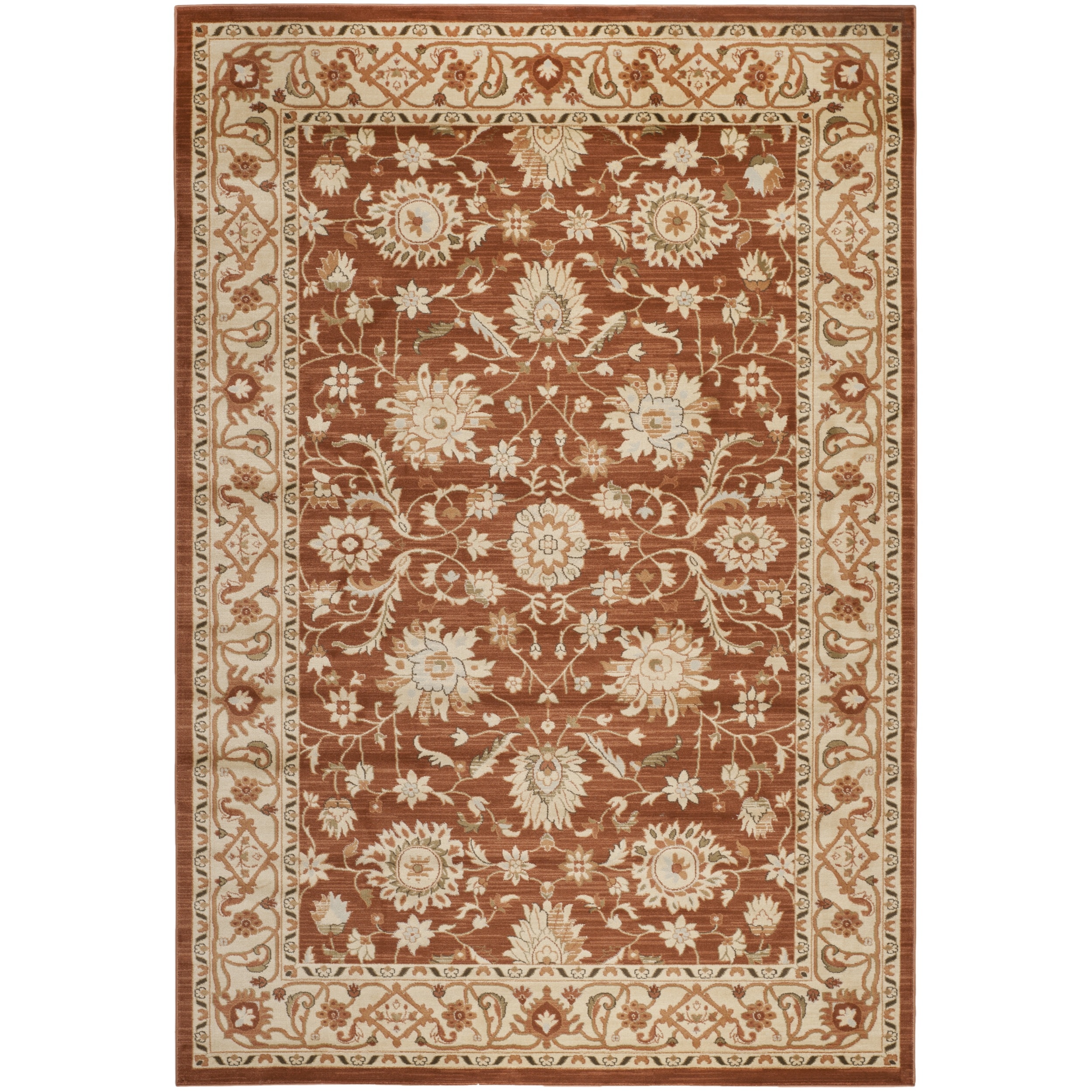 Safavieh Florenteen Rust/ivory Polypropylene Rug (8 X 11)