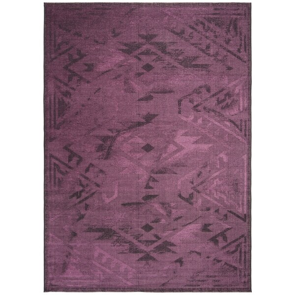 Safavieh Palazzo Black/ Purple Overdyed Chenille Area Rug - 8' X 11'
