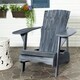 Shop Safavieh Outdoor Living Mopani Adirondack Ash Grey ...