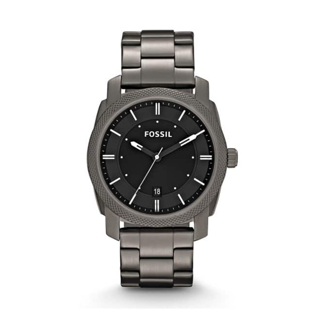 Fossil Men's FS4774 Machine Round Grey Bracelet Watch