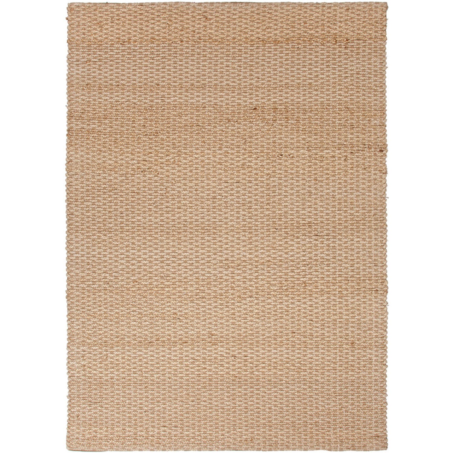 Handmade Naturals Solid pattern Brown Area Rug (5 X 8)
