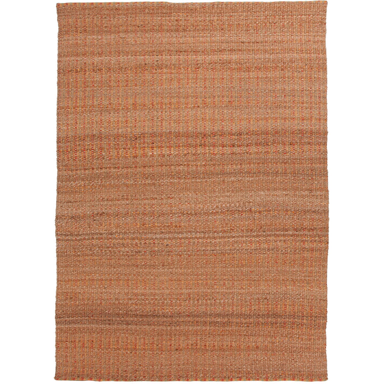 Handmade Naturals Solid Pattern Red/ Orange Rug (26 X 4)