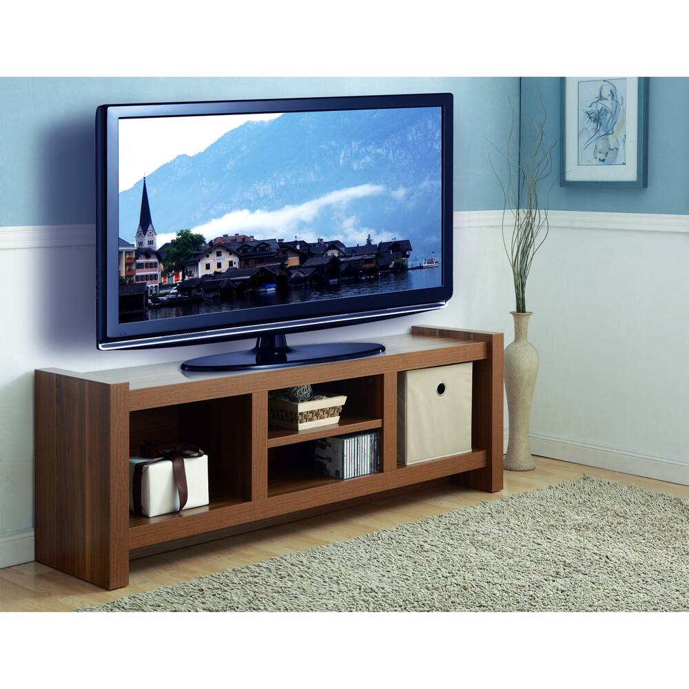 Furniture of America 'Veiah Blake' Light Walnut 60-inch TV Console Stand