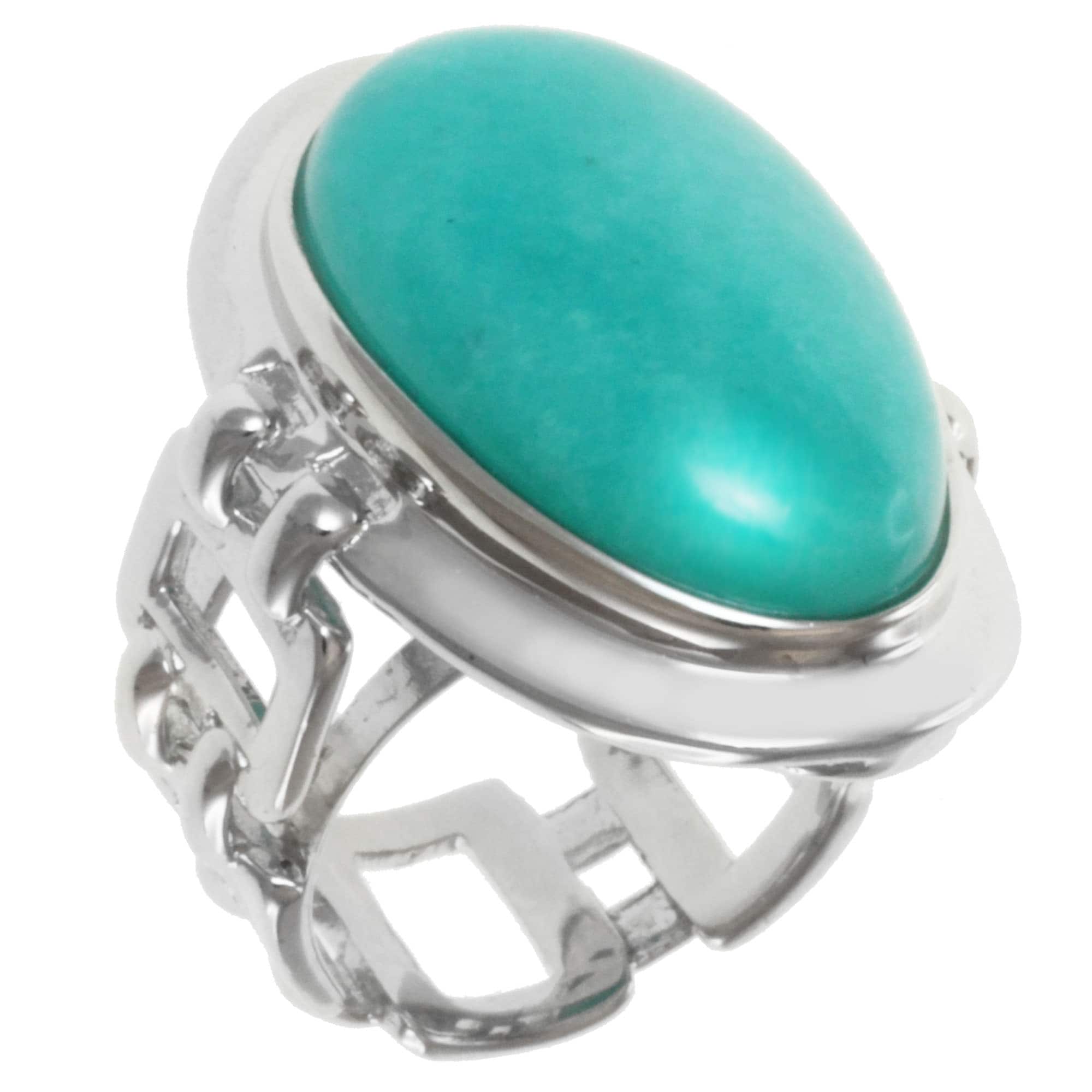 Shop Michael Valitutti Sterling Silver Amazonite Ring Free Shipping
