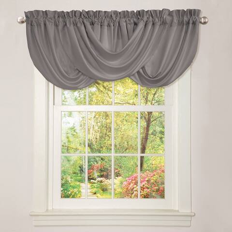 The Gray Barn Dogwood Grey Valance - 42X18