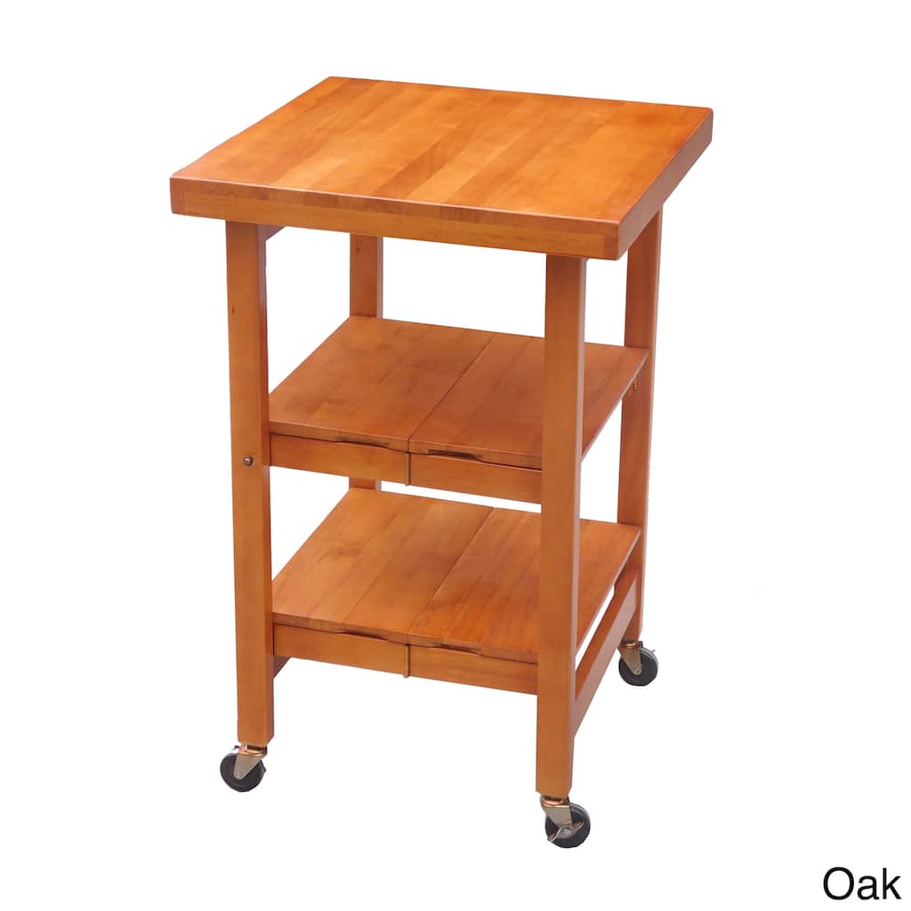 Oasis Concepts All Wood All-Purpose Folding Kitchen Island