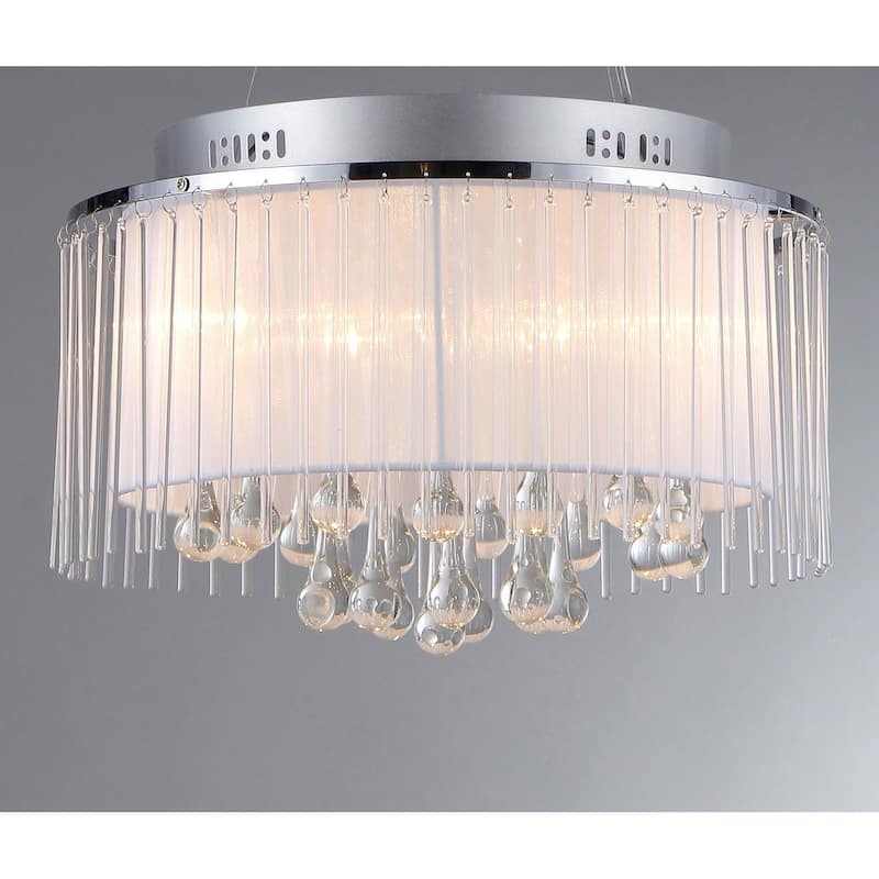 Ares Chrome Five-Light Chandelier