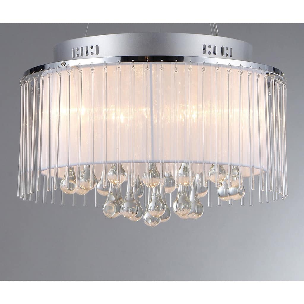 Ares Chrome Five-Light Chandelier