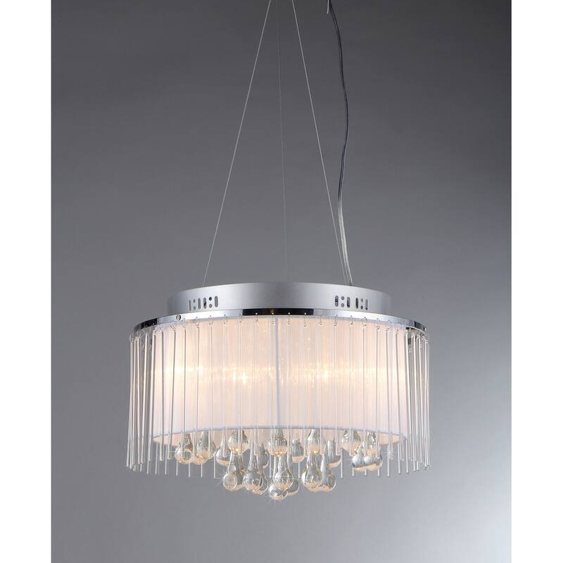 Ares Chrome Five-Light Chandelier