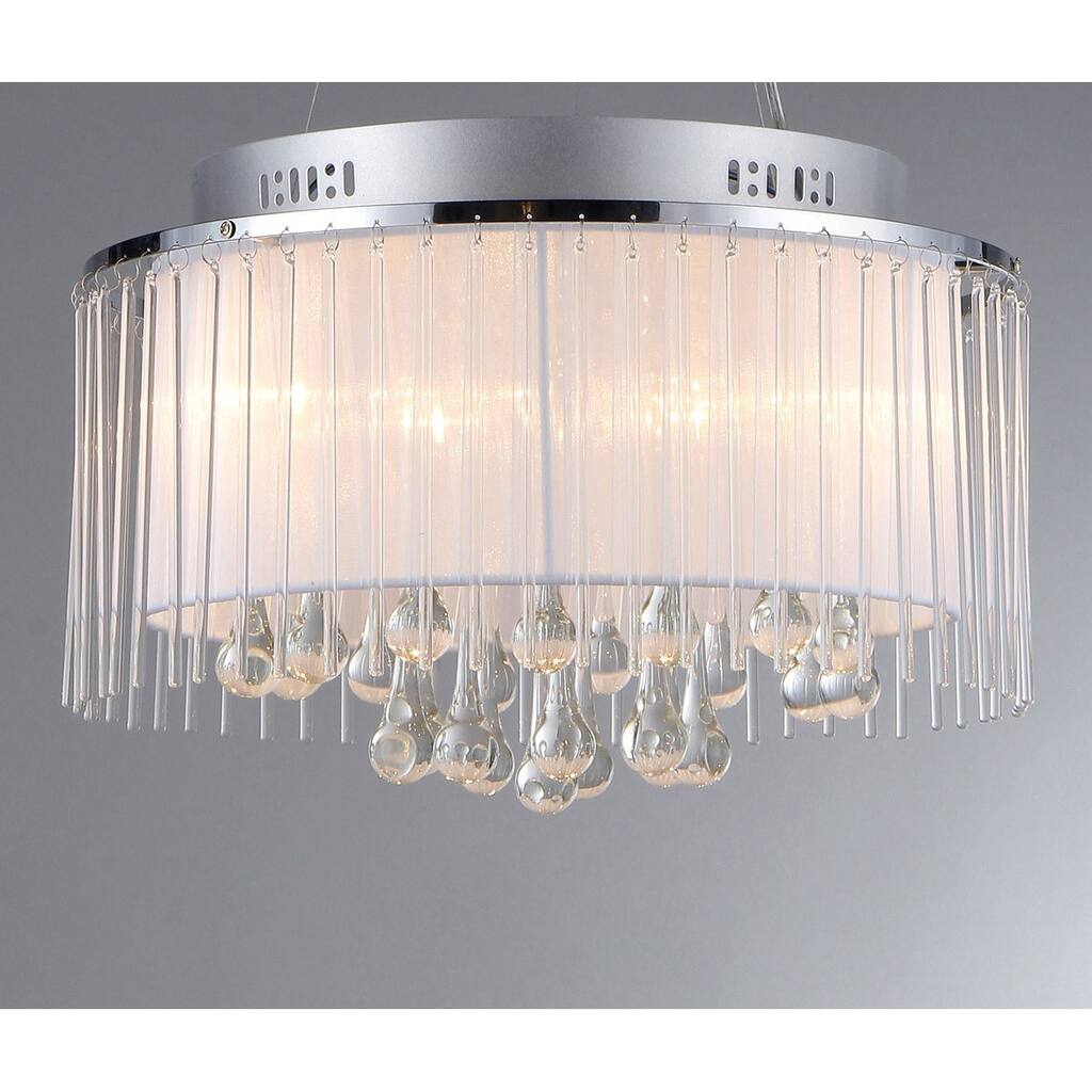 Ares Chrome Five-Light Chandelier
