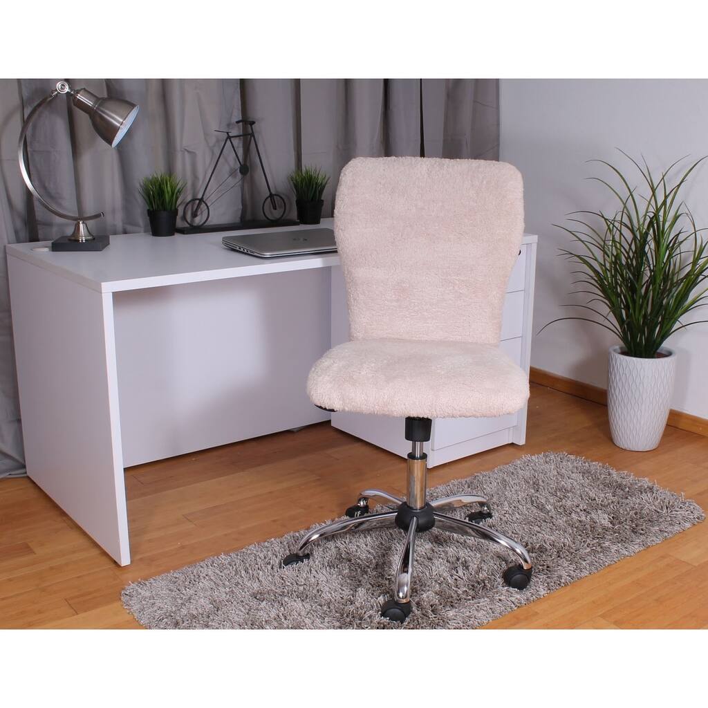 Boss Tiffany Sherpa Faux Fur Chair