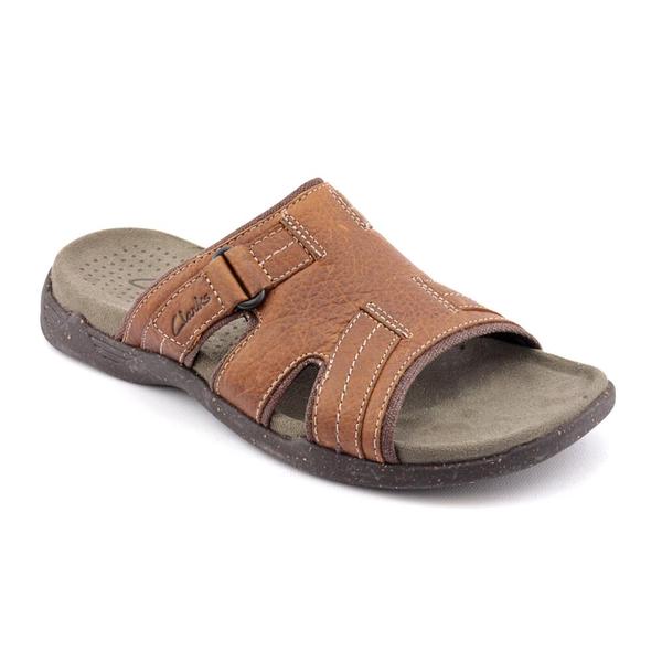 clarks mens leather sandals