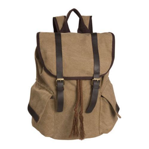 Women's Laurex Vintage Design Backpack 3306 Khaki