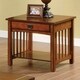 preview thumbnail 4 of 4, Furniture of America Nash Mission Oak 3-piece 48-inch Accent Tables Set