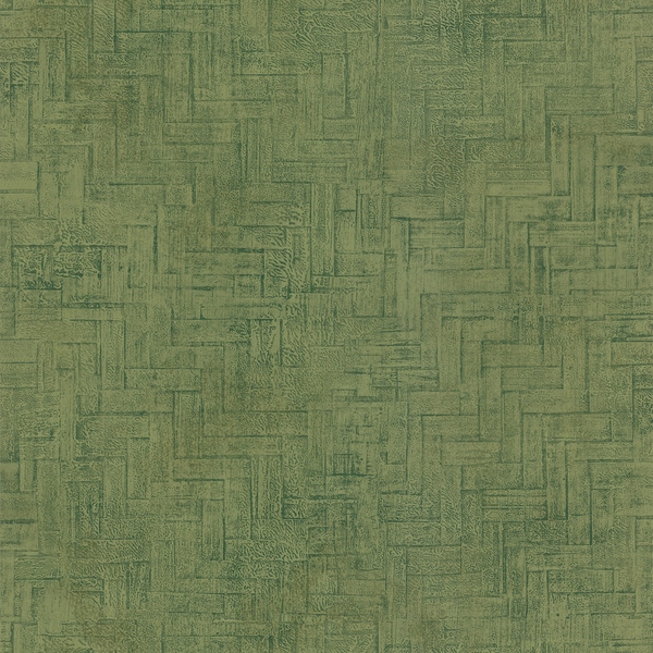 Light Green Faux Wooden Panel Wallpaper