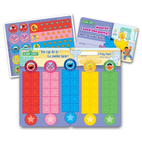 Sesame Street NEW FREE SHIPPING Potty Training Rewards Kit by Ginsey