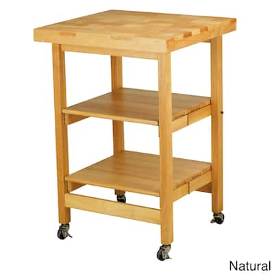 Oasis Concepts All Wood All-Purpose Folding Kitchen Island