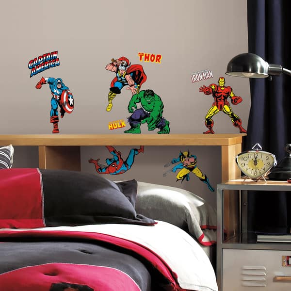 slide 2 of 4, Marvel Classics Peel and Stick Wall Decals