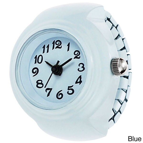 Shop Geneva Platinum Women's Stretch Bracelet Ring Watch Free Shipping On Orders Over 45