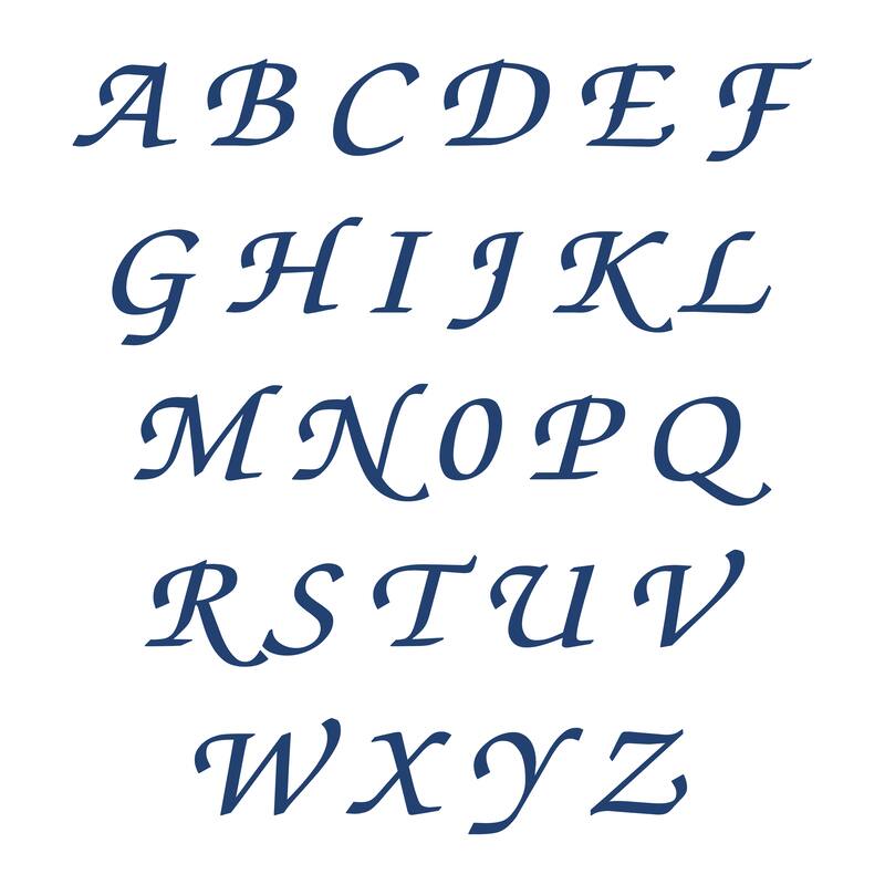 Authentic Royal Blue Bold Stripe Pestemal Fouta Turkish Cotton Bath/ Beach Towel with Monogram Initial - A