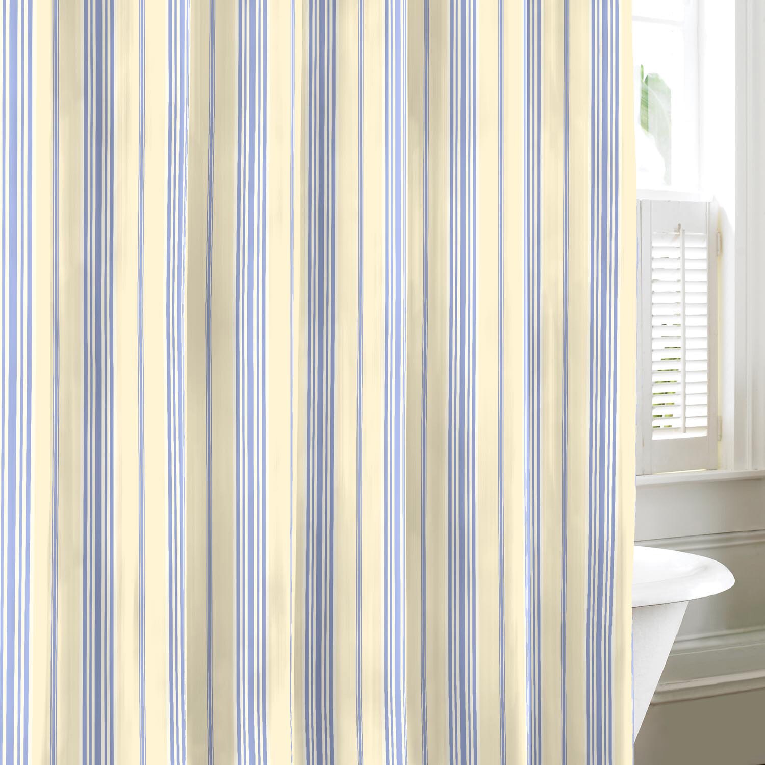 Shop Tommy Hilfiger Lacroix Stripe Cotton Shower Curtain Overstock 8126646