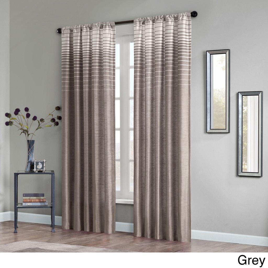 Madison Park Eva Faux Silk 84 inch Curtain Panel