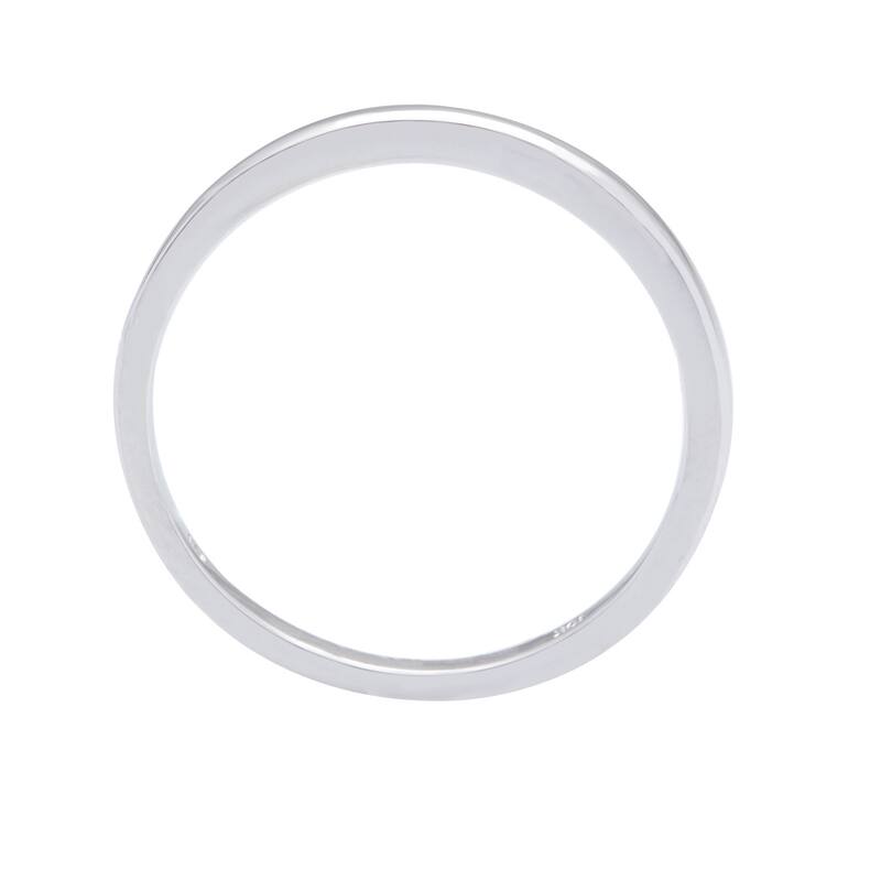 Miadora 10k White Gold High Polished Ladies Wedding Band
