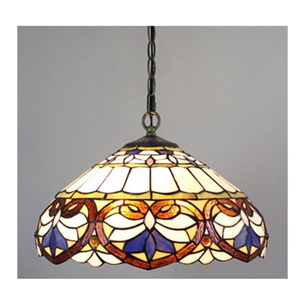 Amora Lighting Tiffany Style Baroque Pendant Lamp Amora Lighting Tiffany Style