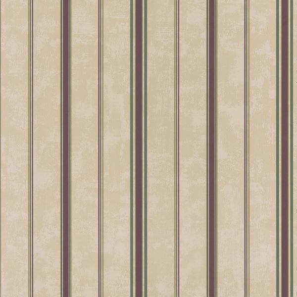 Brewster Taupe/ Burgundy Stripes Wallpaper   Shopping   Top